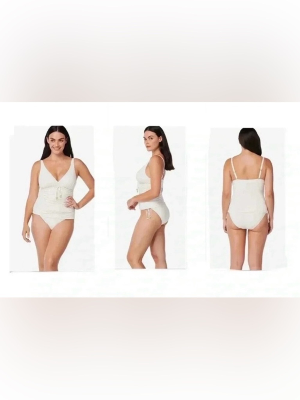 Bleu Rod Beattie Glam Stand Over-The-Shoulder D Tankini Swimsuit